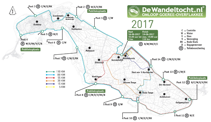 Afbeelding van de controleposten van de omloop van Goeree-Overflakkee