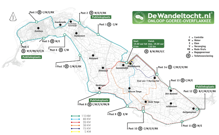 Afbeelding van de controleposten van de omloop van Goeree-Overflakkee